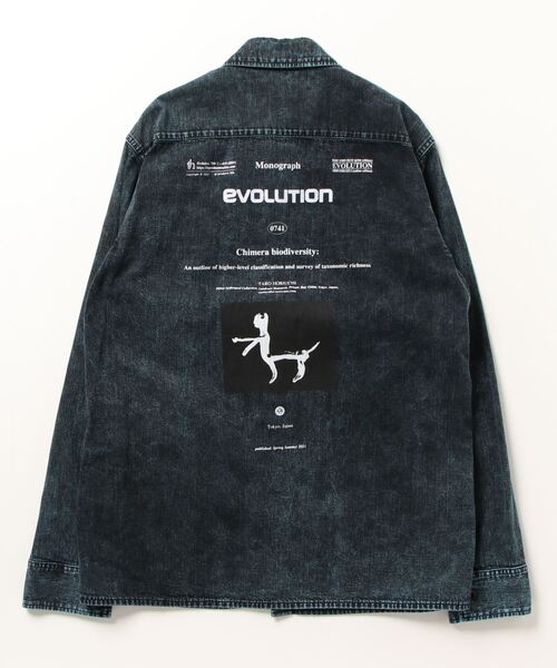 新品 th products 定価37400円 デニムワークシャツ Mサイズ th products（ティーエイチプロダクツ） シャツ 「th products/ティー
