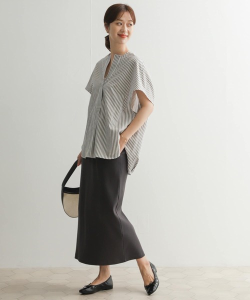 URBAN RESEARCH DOORS シャツ ブラウス ストライプコクーン