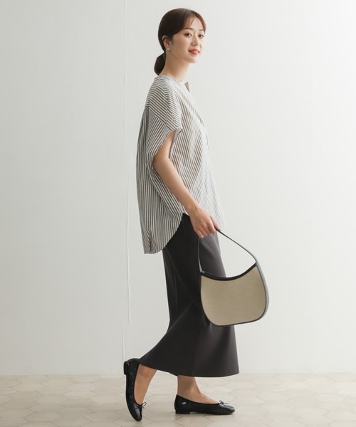 URBAN RESEARCH DOORS シャツ ブラウス ストライプコクーン