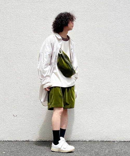 美品 my beautiful landlet ハーフ パンツ 日本製 1 My Beautiful Landlet 2025AW] ミリタリーギャバジンスーパー