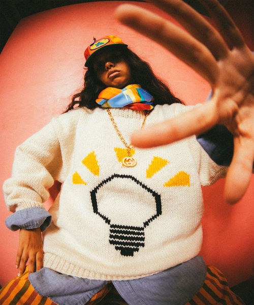 ニット 【MacMahon.K.M / マクマホンニッティングミルズ】別注 Crew Neck Knit-Lamp MacMahon マクマホンニッティングミルズ 別注 Crew Neck Knit JOINT