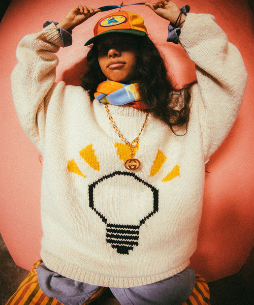 ニット 【MacMahon.K.M / マクマホンニッティングミルズ】別注 Crew Neck Knit-Lamp MacMahon マクマホンニッティングミルズ 別注 Crew Neck Knit JOINT