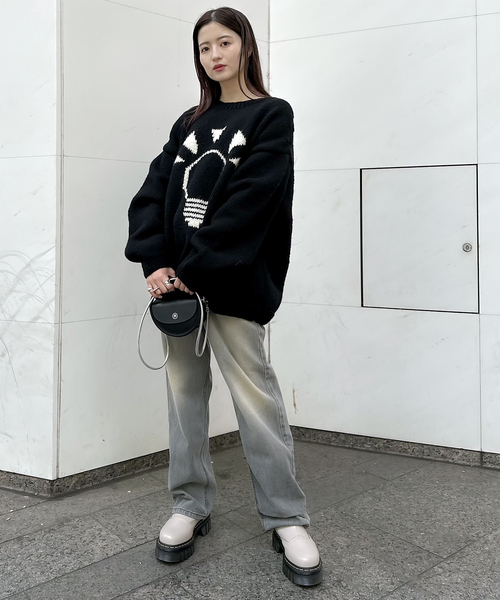 ニット 【MacMahon.K.M / マクマホンニッティングミルズ】別注 Crew Neck Knit-Lamp MacMahon マクマホンニッティングミルズ 別注 Crew Neck Knit JOINT