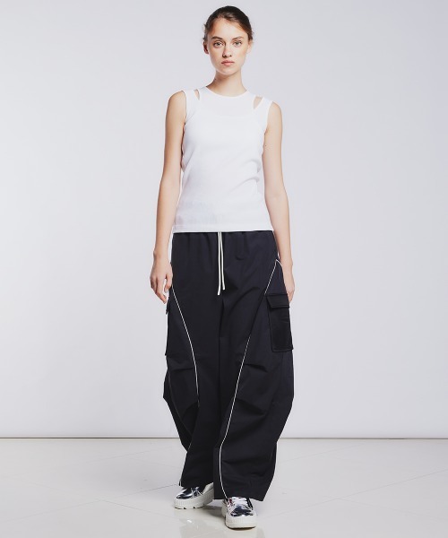 ダブルスタンダードクロージング シアーダンボールカーゴパンツ ESSENTIAL（DOUBLE STANDARD CLOTHING） カーゴパンツ シアー