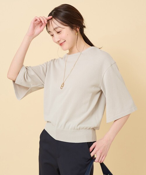 新品タグつき◯kurasukotoくらすことリネン100%春夏◯薄手ニット UNTITLED ニット セーター 「春夏ニット／薄手／6色展開