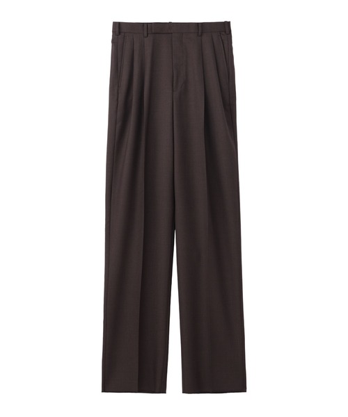 スラックス WOOL PLEATED TROUSERS メンズの画像