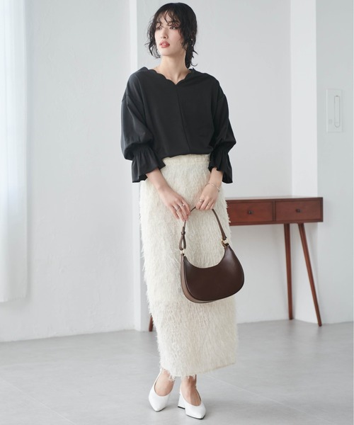 ブラウス シャツ 「襟刺繍」ラウンドカラーブラウス レディース LAURA ASHLEY ブラウス シャツ 「襟刺繍」ラウンドカラー