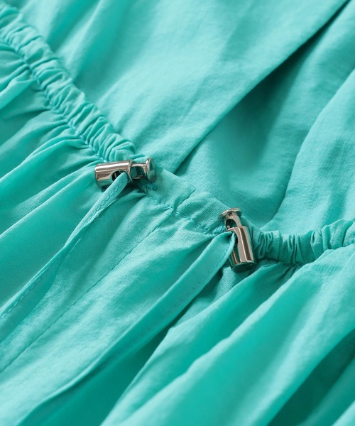 DRESSLAVE ワンピース N/C taffeta airy tuck dress(タフタ