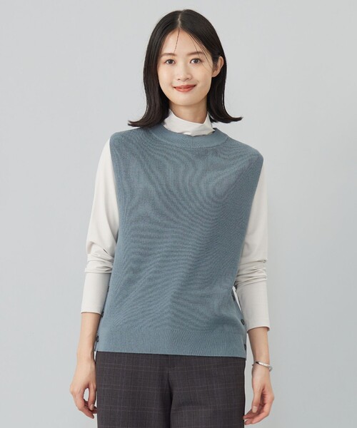 ベスト ジレ 「洗える」DRALON MERINO ニット ベスト レディース ベスト ジレ 「洗える」DRALON MERINO ニット レディース