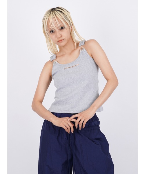 タンクトップ ノースリーブ Eggs Logo Tank Top レディース