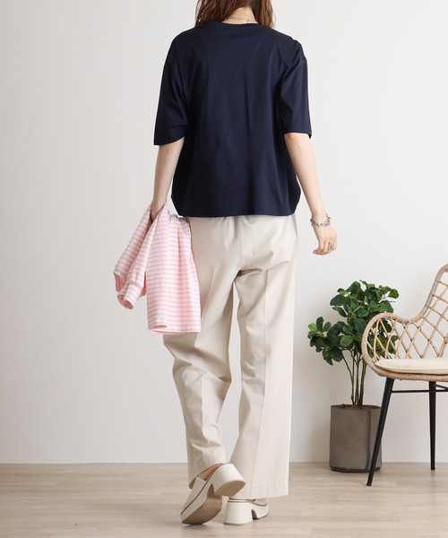 tシャツ BRODIAEA メタリック箔押し　スムースTシャツ レディース tシャツ BRODIAEA メタリック箔押し スムースTシャツ レディース