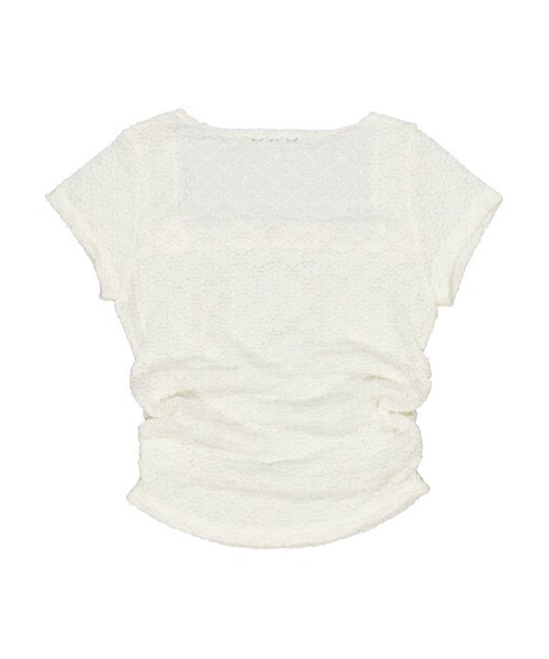 ☆韓国の人気☆【SETUP-EXE】☆FRILL BOW CROP TOP☆Tシャ.ツ☆ SETUPEXE tシャツ 「SETUP‐EXE」FRILL BOW CROP TOP レディース
