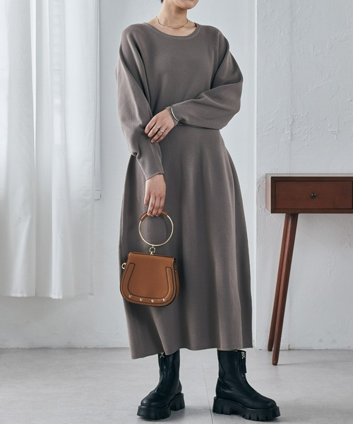 LOHEN ローヘン コクーンワンピース RANAN（ラナン） ワンピース ボリュームコクーンニットワンピース