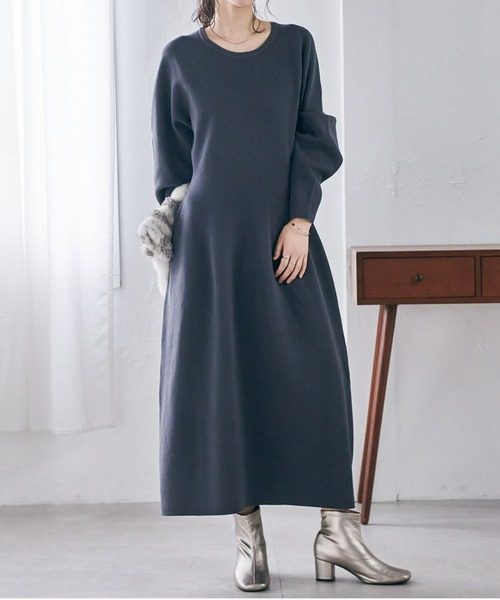 ranan　9月① RANAN（ラナン） ワンピース ボリュームコクーンニットワンピース