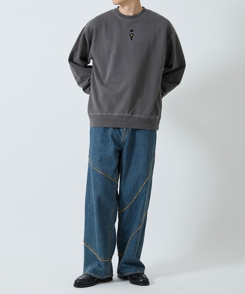 JieDa（ジエダ） トレーナー スウェット PIGMENT ALIEN SWEAT CREW
