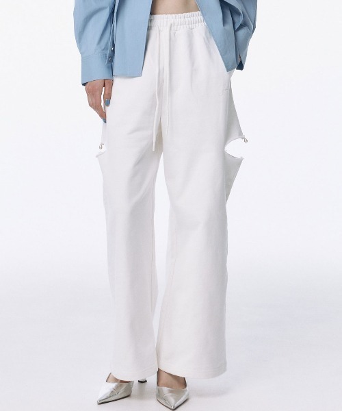 andwang Pearl dot nylon pants パール　パンツ Pearl dot nylon pants