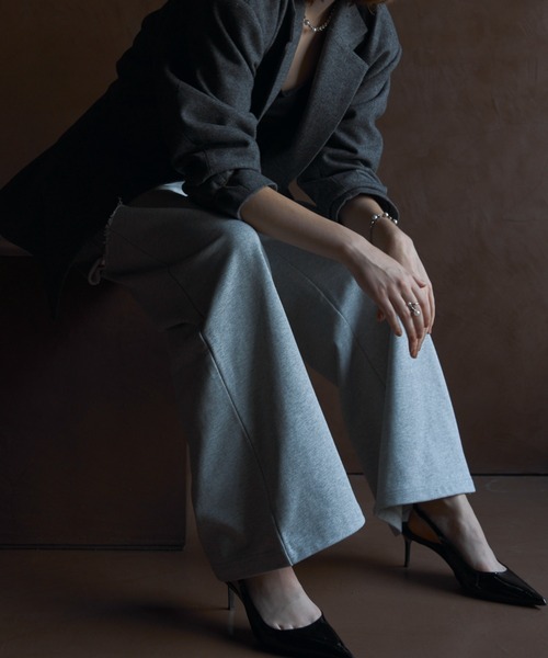josemoon スウェットパンツ　ブラック JOSEMOON/ジョゼムーン】MAXI LENGTH SWEAT PANTS/マキシ