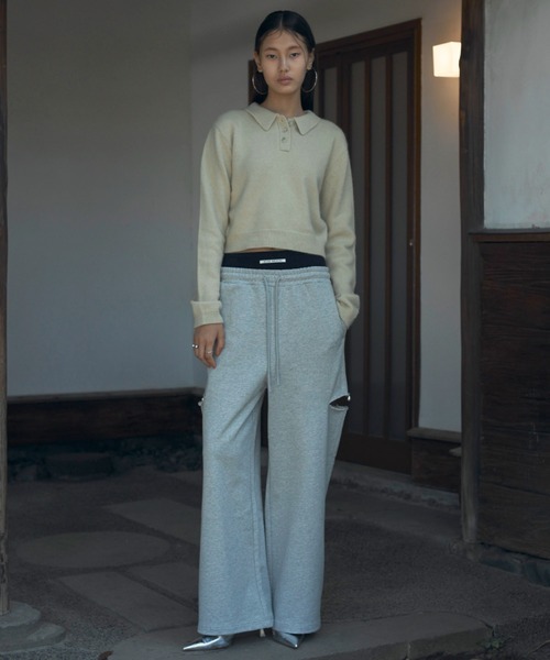 jose moon スリットスウェットパンツ SIDE SLIT SWEAT PANTS/サイドスリットスウェットパンツ