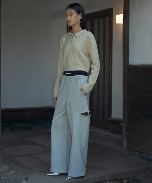 JOSE MOON スウェットパンツ ジャージ SLIT SWEAT PANTS with