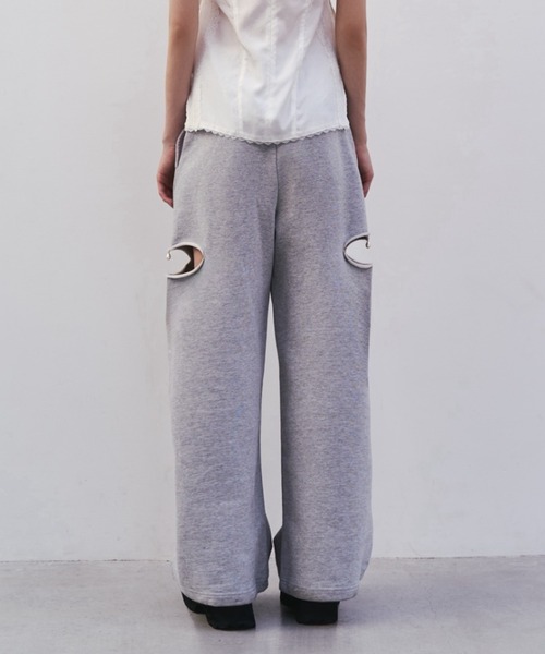 パンツ JOSE MOON/ LOOSE FIT WIDEDENIM black 34 JOSE MOON（ジョゼムーン） スラックス パンツ SIDE LINE WIDE PANTS