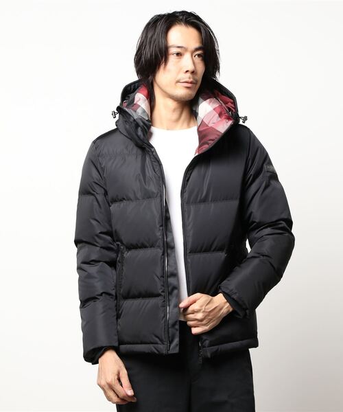 BLACK LABEL CRESTBRIDGE」 ダウンジャケット M ブラウン メンズ 