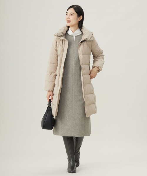 J.PRESS（J.プレス） スカート ネップヘリンボーン ジャンパースカート