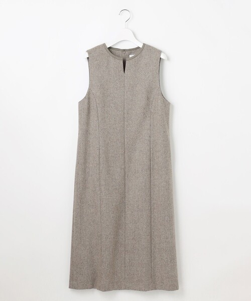 J.PRESS（J.プレス） スカート ネップヘリンボーン ジャンパースカート