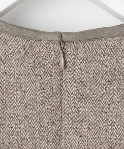 J.PRESS（J.プレス） スカート ネップヘリンボーン ジャンパースカート