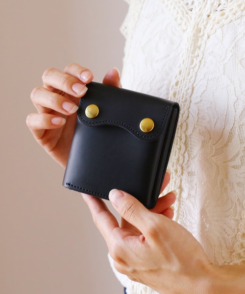 Jamale（ジャマレ） 財布 「Jamale」ヌメ革レザーコンパクト財布
