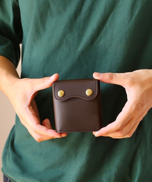 Jamale（ジャマレ） 二つ折り 二つ折り財布 財布 「Jamale」ヌメ革