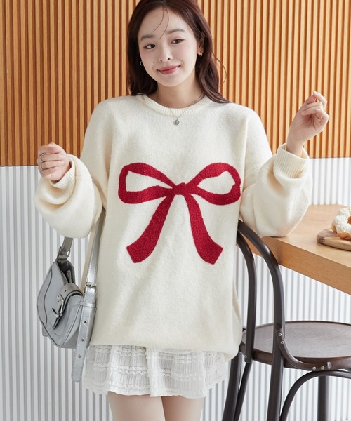 WEGO（ウィゴー） ニット セーター WEGO/フラッフィーグラフィックBIG