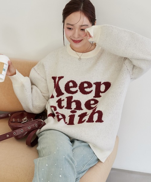 ニット セーター フラッフィオーバーサイズ プルオーバー レディース WEGO ニット セーター WEGO/「25年春夏/待望の再入荷