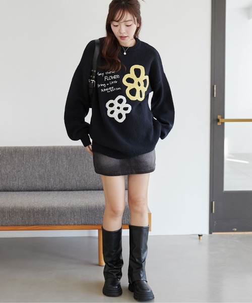 ニット セーター フラッフィオーバーサイズ プルオーバー レディース WEGO ニット セーター WEGO/「25年春夏/待望の再入荷