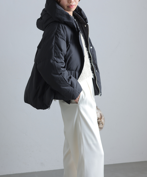 La TOTALITE（ラ トータリテ） ダウン ダウンジャケット プリーツ