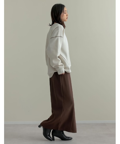 Re:EDIT（リエディ） トレーナー スウェット 無地or配色ステッチ裏起毛