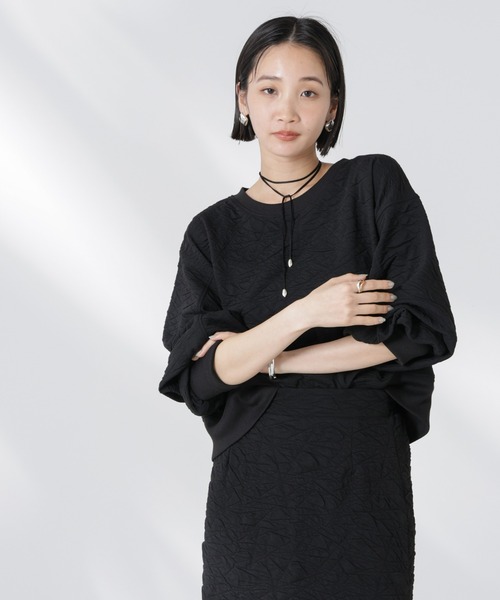 tシャツ 「追加生産」フクレジャガードカットトップス(セットアップ可) レディース | NANO universe