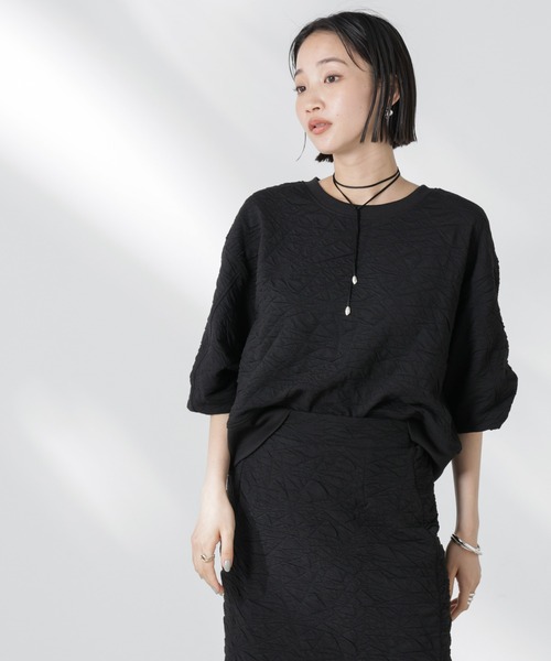 tシャツ 「追加生産」フクレジャガードカットトップス(セットアップ可) レディース | NANO universe | 22