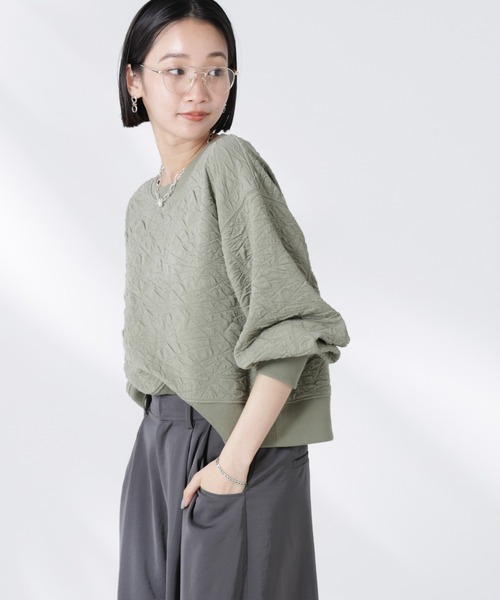 tシャツ 「追加生産」フクレジャガードカットトップス(セットアップ可) レディース | NANO universe | 06