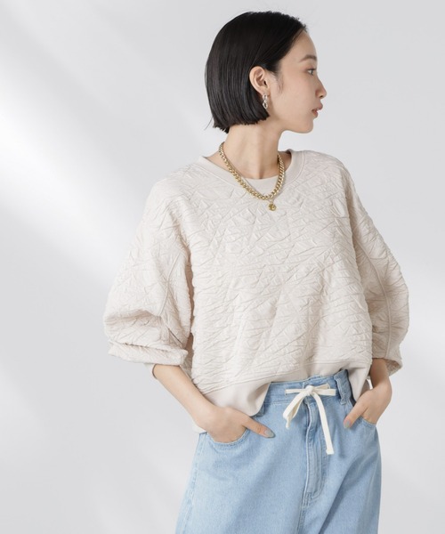 tシャツ 「追加生産」フクレジャガードカットトップス(セットアップ可) レディース | NANO universe | 12