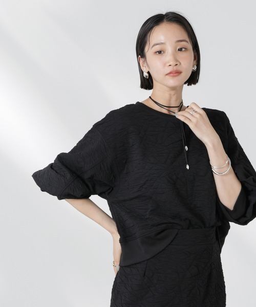 tシャツ 「追加生産」フクレジャガードカットトップス(セットアップ可) レディース | NANO universe | 20