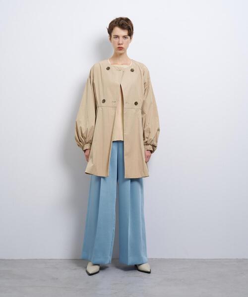 LANVIN en Bleu コート アウター コットンタフタベルテッドコート