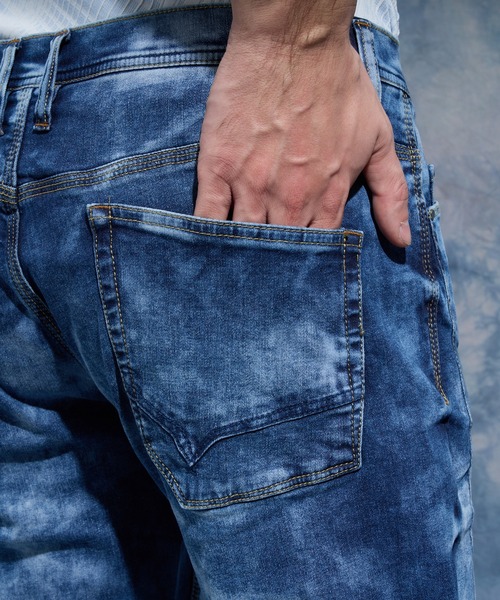 ジーンズ スキニーストレッチデニムパンツ メンズ