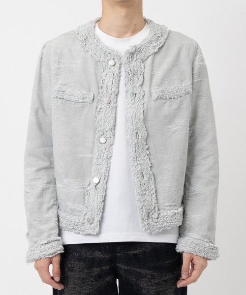 ■ 【TAAKK/ターク】SHORT DENIM JACKET TAAKK / SHORT DENIM JACKET / INDIGO BLEACH | ふぁいん
