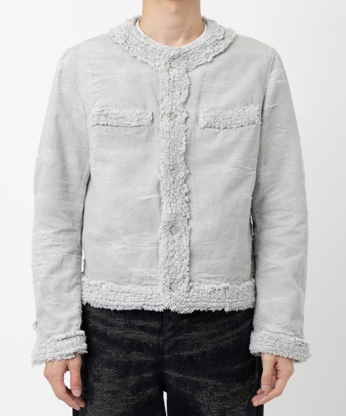 【新品未使用】TAAKK SHORT DENIM JACKET TAAKK / SHORT DENIM JACKET / INDIGO BLEACH | ふぁいん