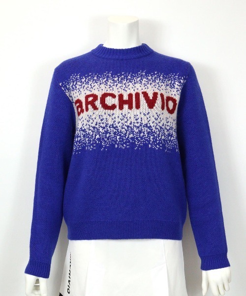 archivio（アルチビオ） ニット セーター ウール混3色ジャガード