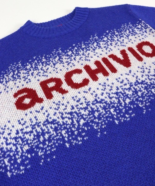 archivio（アルチビオ） ニット セーター ウール混3色ジャガード