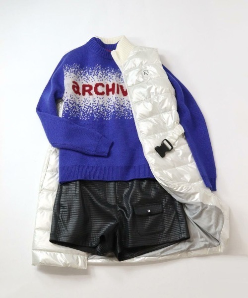 archivio（アルチビオ） ニット セーター ウール混3色ジャガード