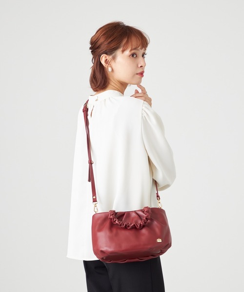 LA BAGAGERIE（ラバガジェリー） トートバッグ シープレザー ギャザー