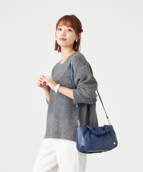 LA BAGAGERIE（ラバガジェリー） トートバッグ シープレザー ギャザー
