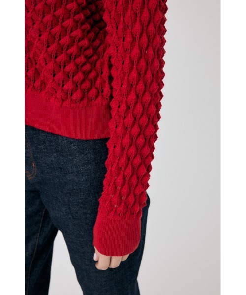 MOUSSY（マウジー） カーディガン PEAK STITCH ニットカーディガン